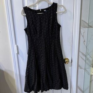 Tommy Hilfiger Black Textured Mini Dress